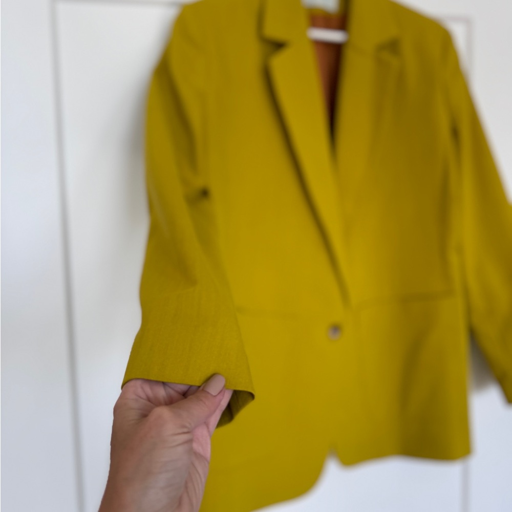 Zara Mustard Blazer - Picture 10 of 13